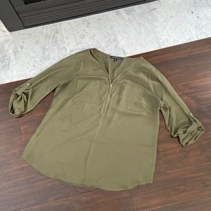 Olive Green Dress atop